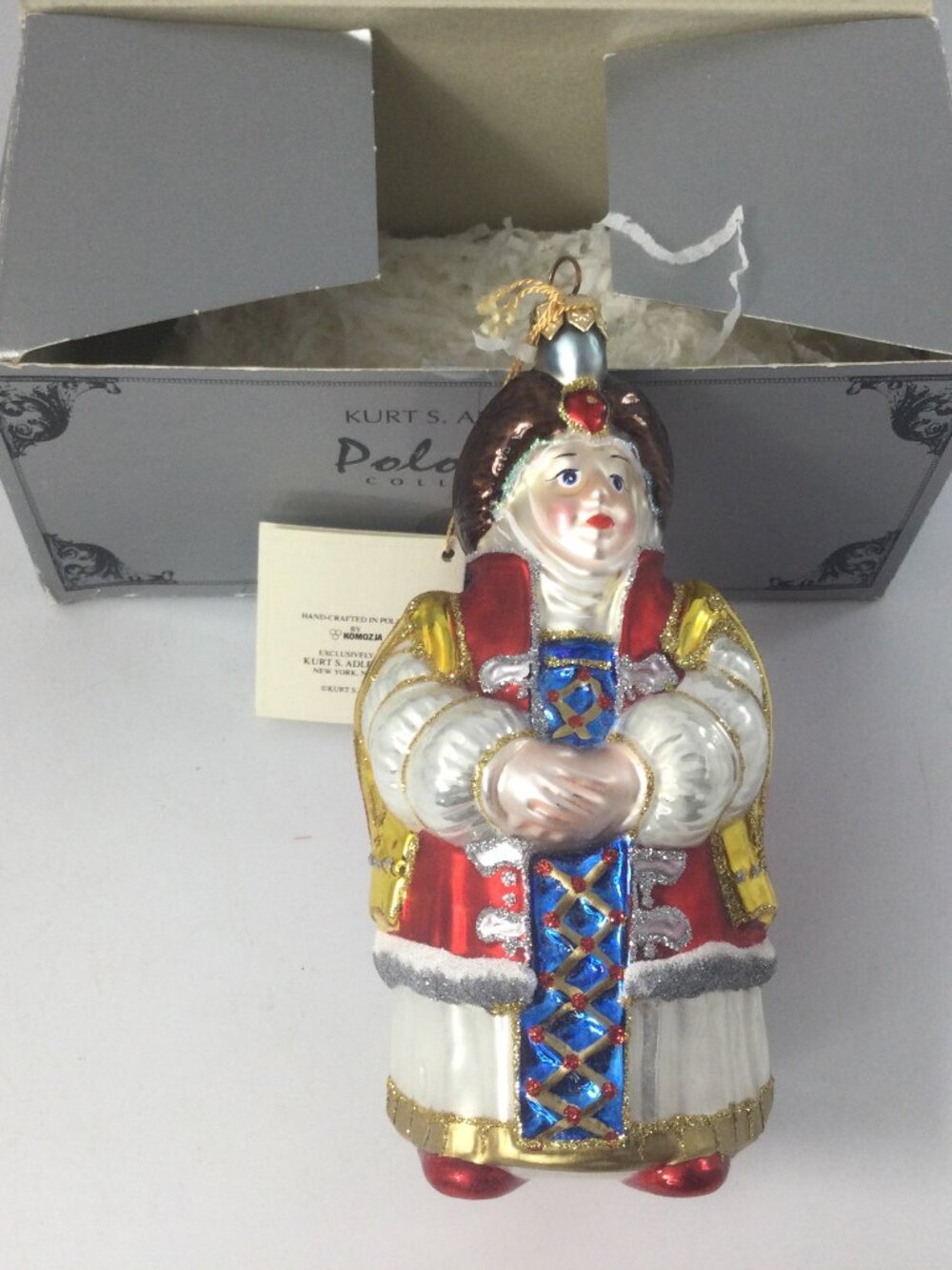 Kurt Adler Vintage Polonaise Hanging Ornament "Polish Noblewomen"